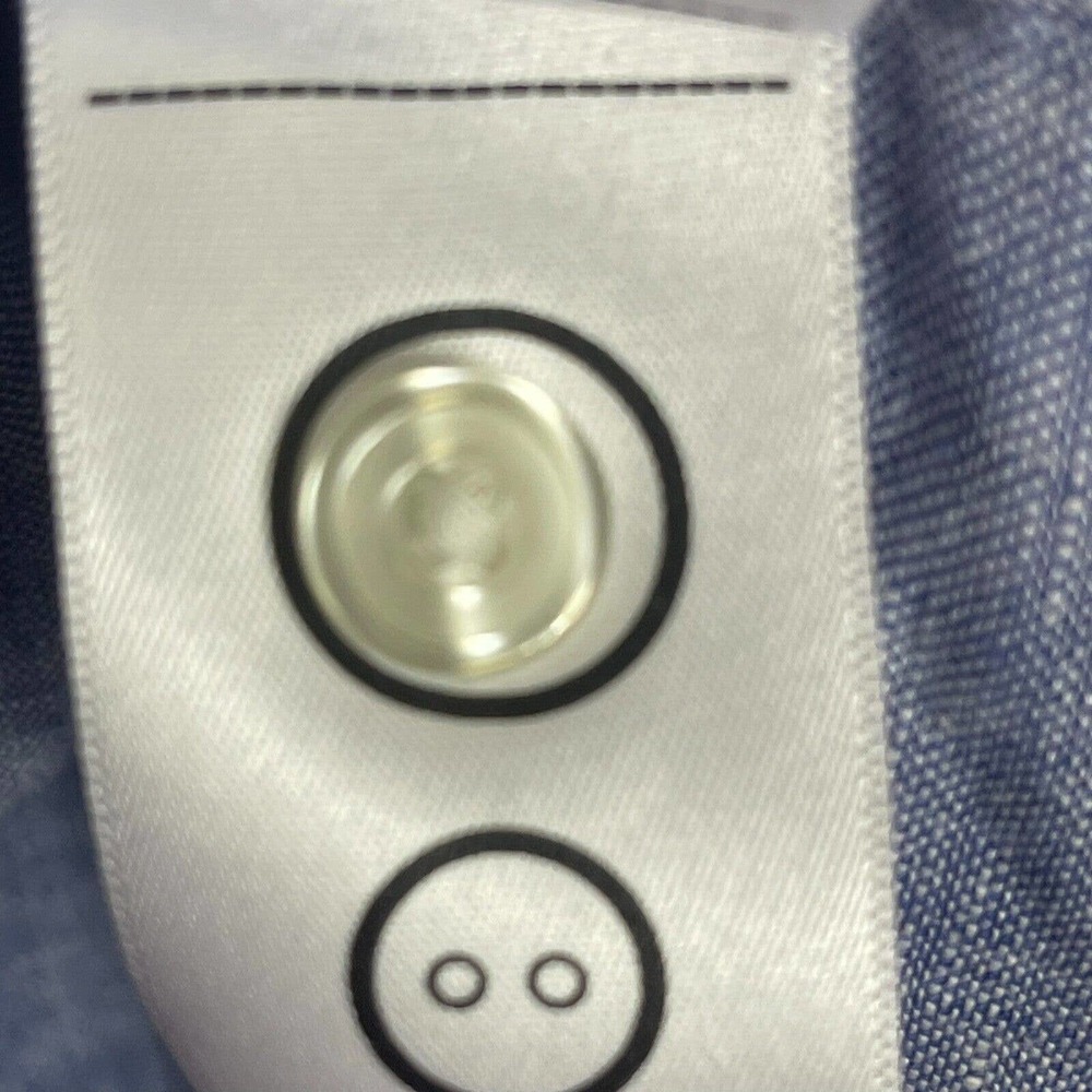 UNTUCKit Shirt Adtult Extra Large Blue 100% Linen Valente WR Button Up Mens - Picture 8 of 11